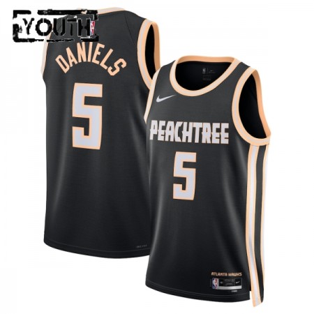 Maillot Enfant Atlanta Hawks Dyson Daniels 2025-26 Nike City Edition Noir Swingman
